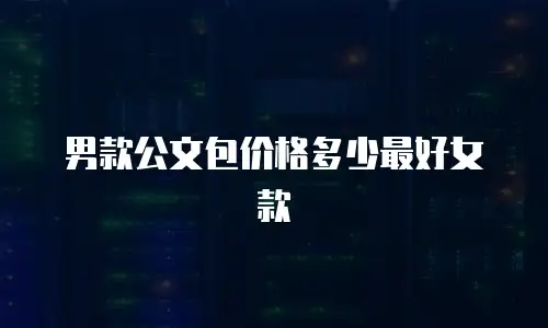 男款公文包价格多少最好女款