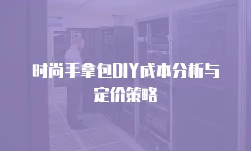 时尚手拿包DIY成本分析与定价策略