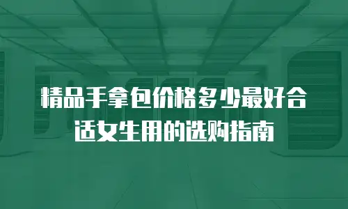 精品手拿包价格多少最好合适女生用的选购指南