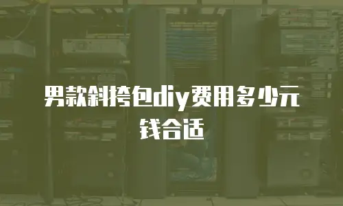 男款斜挎包diy费用多少元钱合适
