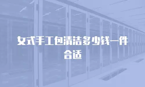 女式手工包清洁多少钱一件合适