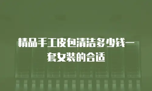 精品手工皮包清洁多少钱一套女装的合适