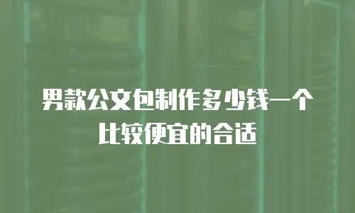 男款公文包制作多少钱一个比较便宜的合适