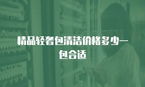 精品轻奢包清洁价格多少一包合适