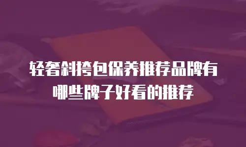轻奢斜挎包保养推荐品牌有哪些牌子好看的推荐