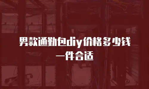 男款通勤包diy价格多少钱一件合适