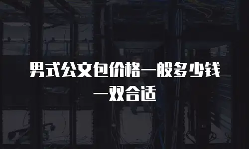 男式公文包价格一般多少钱一双合适