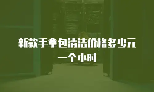 新款手拿包清洁价格多少元一个小时