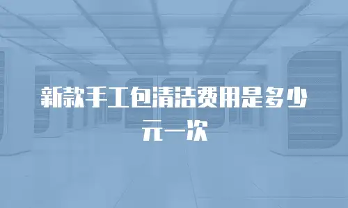 新款手工包清洁费用是多少元一次