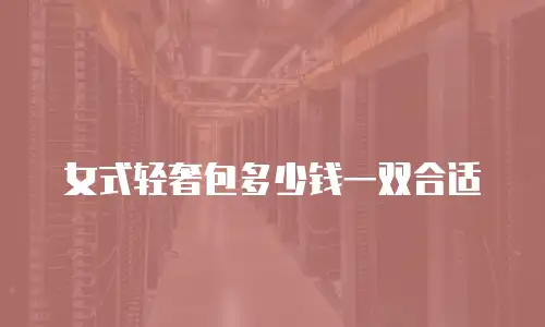 女式轻奢包多少钱一双合适