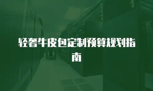 轻奢牛皮包定制预算规划指南