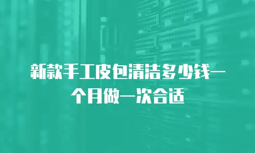 新款手工皮包清洁多少钱一个月做一次合适