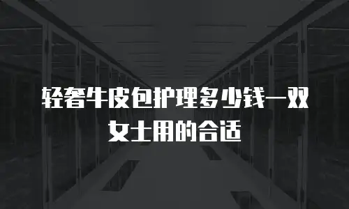 轻奢牛皮包护理多少钱一双女士用的合适