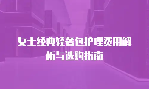 女士经典轻奢包护理费用解析与选购指南