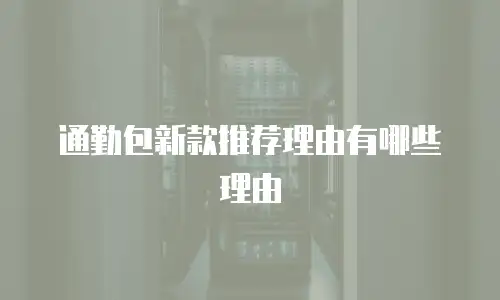 通勤包新款推荐理由有哪些理由