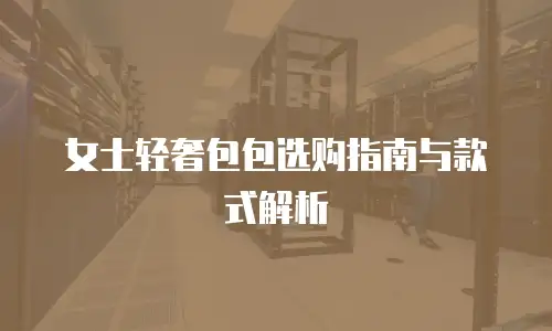 女士轻奢包包选购指南与款式解析