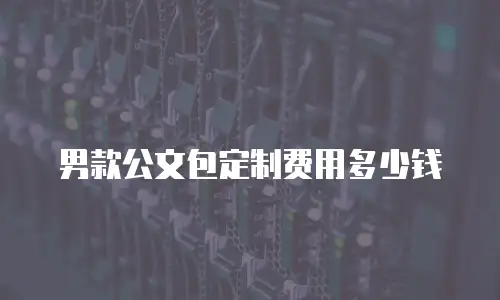 男款公文包定制费用多少钱