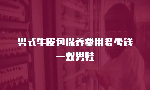 男式牛皮包保养费用多少钱一双男鞋
