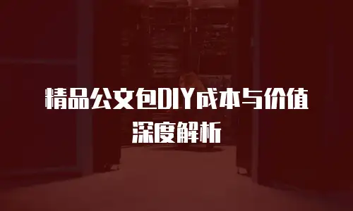 精品公文包DIY成本与价值深度解析