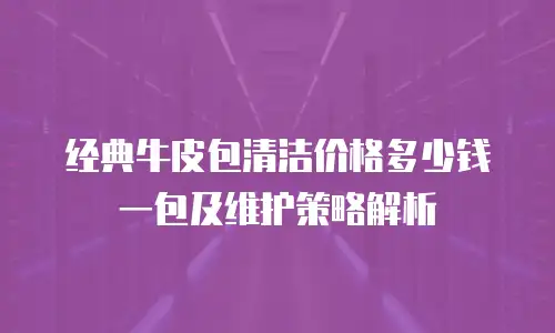 经典牛皮包清洁价格多少钱一包及维护策略解析