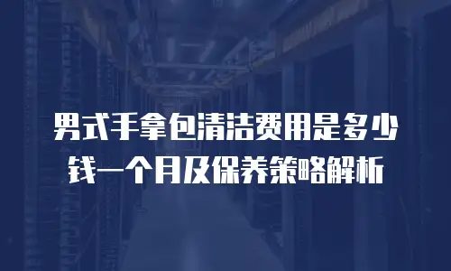 男式手拿包清洁费用是多少钱一个月及保养策略解析