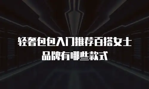 轻奢包包入门推荐百搭女士品牌有哪些款式