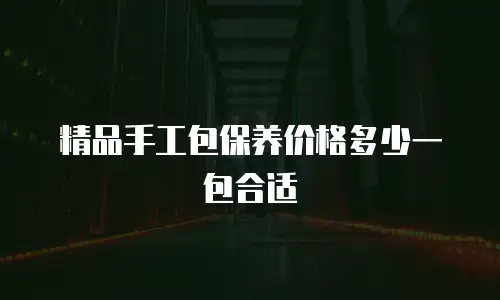 精品手工包保养价格多少一包合适