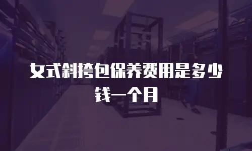 女式斜挎包保养费用是多少钱一个月