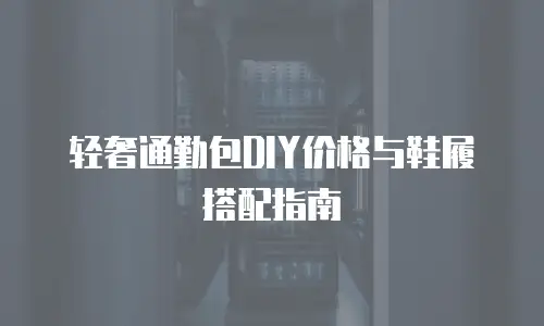 轻奢通勤包DIY价格与鞋履搭配指南