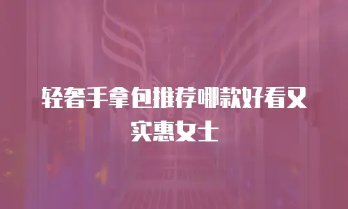 轻奢手拿包推荐哪款好看又实惠女士