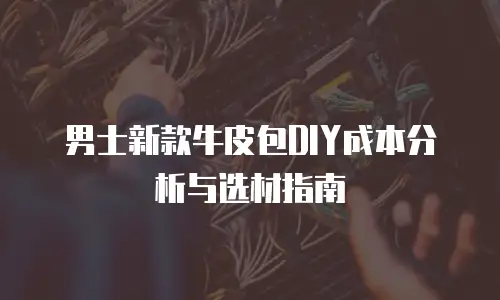 男士新款牛皮包DIY成本分析与选材指南