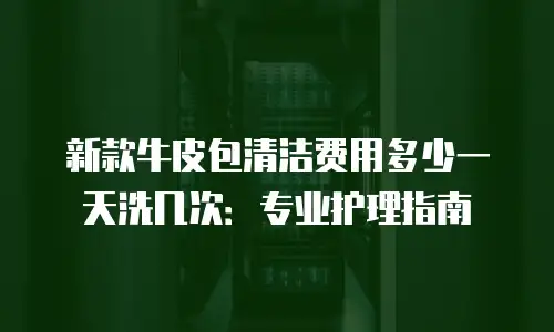 新款牛皮包清洁费用多少一天洗几次：专业护理指南