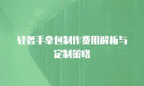 轻奢手拿包制作费用解析与定制策略