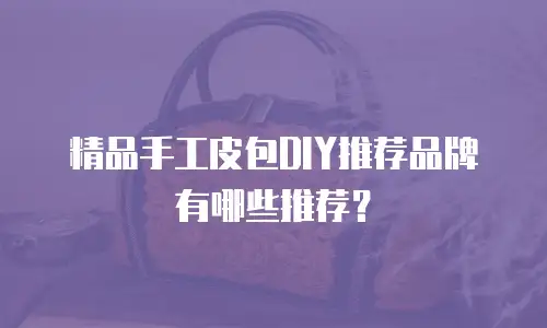 精品手工皮包DIY推荐品牌有哪些推荐？