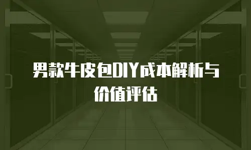 男款牛皮包DIY成本解析与价值评估