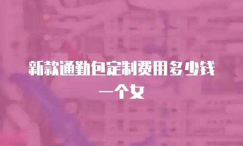 新款通勤包定制费用多少钱一个女