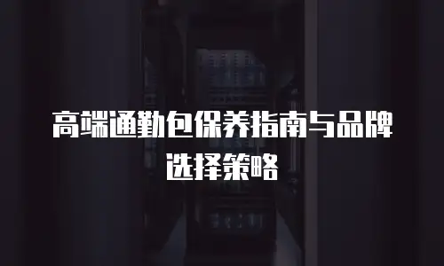 高端通勤包保养指南与品牌选择策略