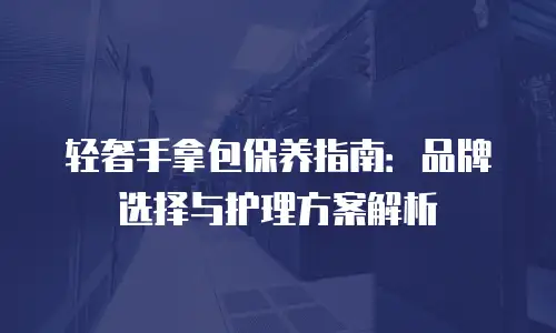 轻奢手拿包保养指南：品牌选择与护理方案解析