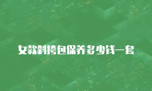 女款斜挎包保养多少钱一套