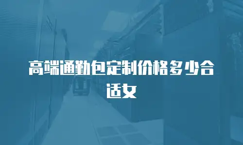 高端通勤包定制价格多少合适女
