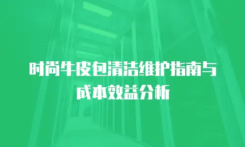 时尚牛皮包清洁维护指南与成本效益分析