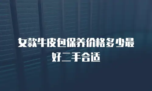 女款牛皮包保养价格多少最好二手合适