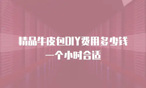 精品牛皮包DIY费用多少钱一个小时合适