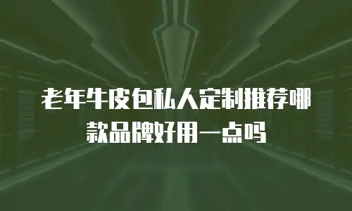老年牛皮包私人定制推荐哪款品牌好用一点吗