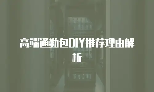 高端通勤包DIY推荐理由解析