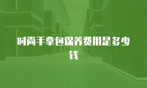 时尚手拿包保养费用是多少钱