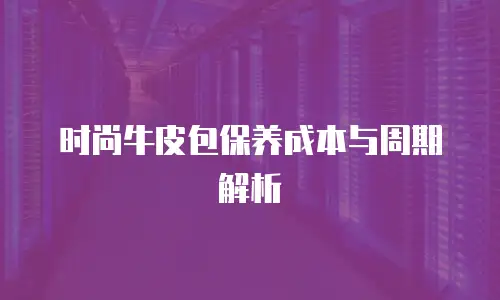 时尚牛皮包保养成本与周期解析