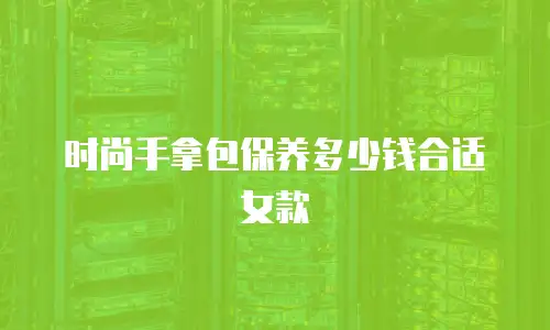时尚手拿包保养多少钱合适女款