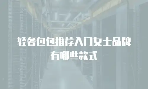 轻奢包包推荐入门女士品牌有哪些款式