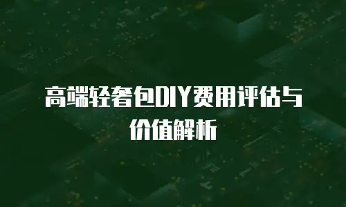 高端轻奢包DIY费用评估与价值解析